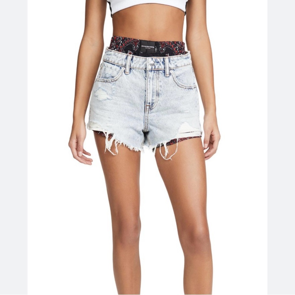 Alexander Wang Distressed Denim With Built In Box… - image 1